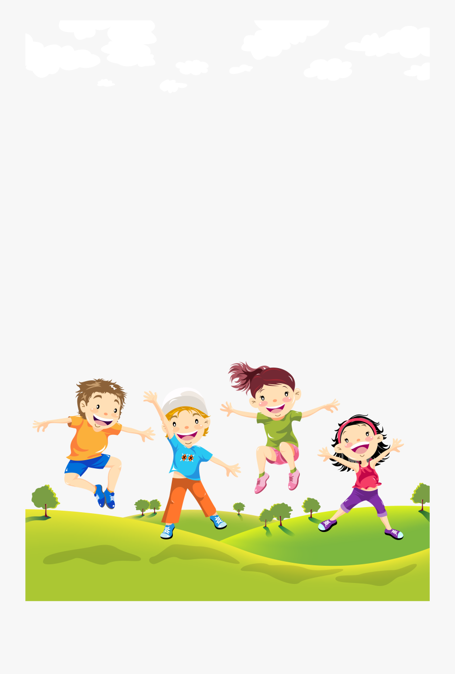 On Lawn Illustration Child The Children Clipart - Happy Children, Transparent Clipart
