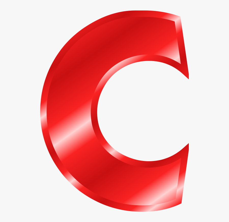 Alphabetical Letters In Red, Transparent Clipart