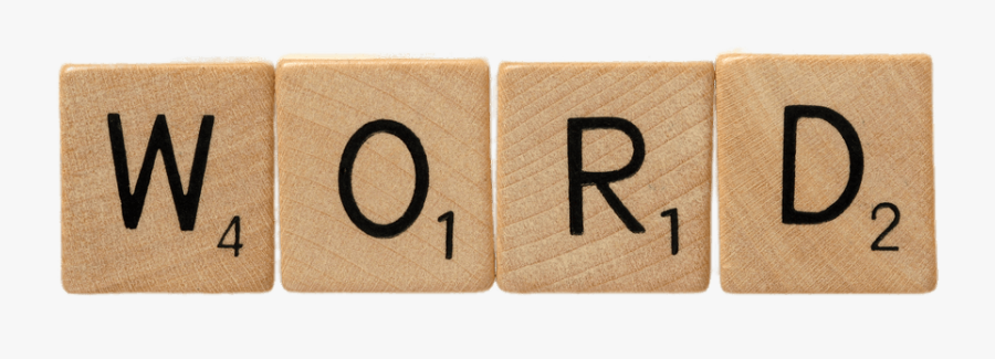 Toy-block - Word Scrabble, Transparent Clipart