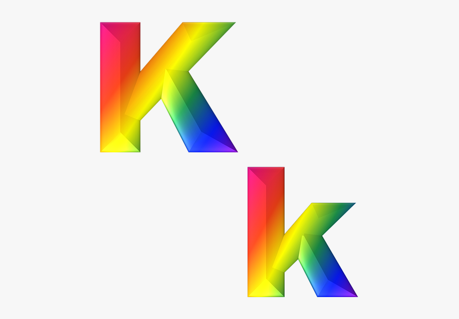 Free Image On Pixabay - Rainbow Letter K Png, Transparent Clipart
