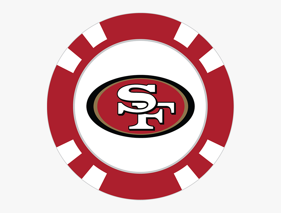 San Francisco 49ers Poker Chip Ball Marker - Cleveland Indians Transparent Logo, Transparent Clipart