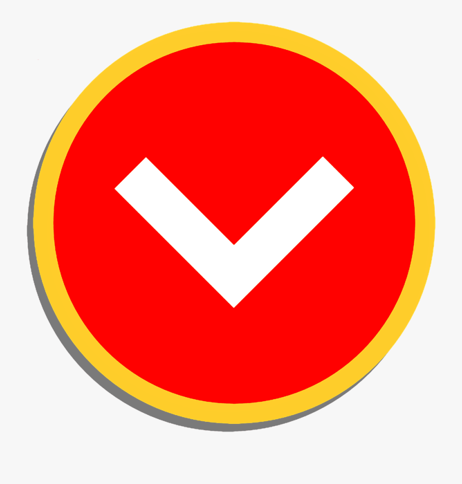 Down Arrow, Web Design, Clipart, Directions, Sticker - Circle, Transparent Clipart