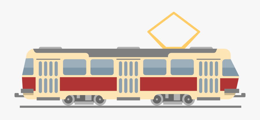 Trolley, Transparent Clipart