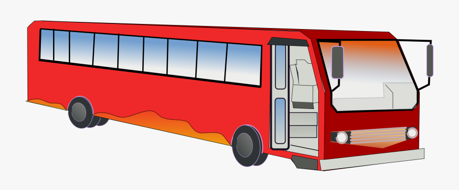 Transparent Clipart Of A Bus - Different Means Of Transport, Transparent Clipart