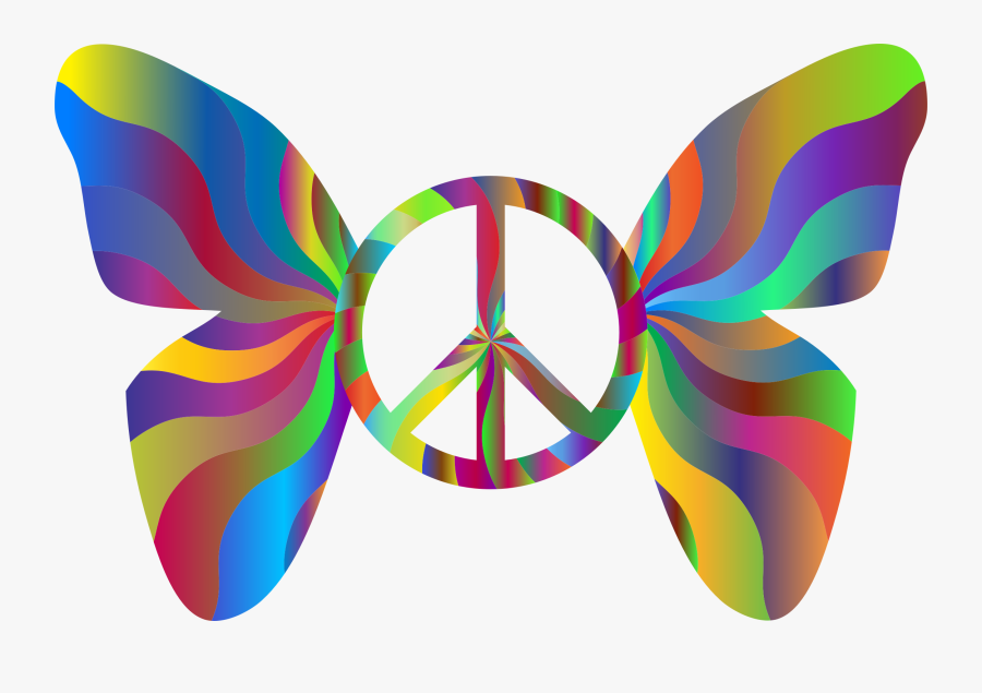 Peace Clipart Groovy - 6 Different Peace Signs, Transparent Clipart