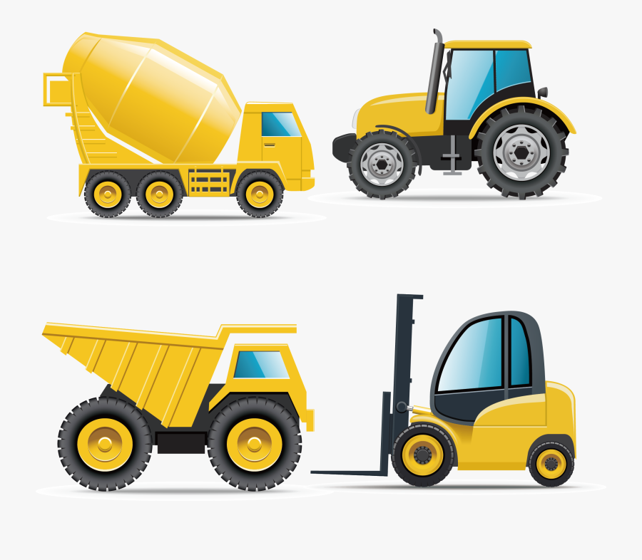 Car Heavy Equipment Architectural Engineering Truck - Construction Truck Vector Free, Transparent Clipart