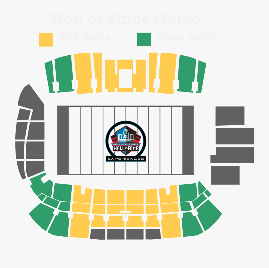 Enshrinement Hall Of - Tom Benson Hall Of Fame Stadium Canton Seating Chart, Transparent Clipart