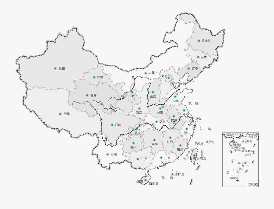 Map Provinces Vending Of Coffee Aluminium Machine Clipart - De Donde Es El Taoismo, Transparent Clipart