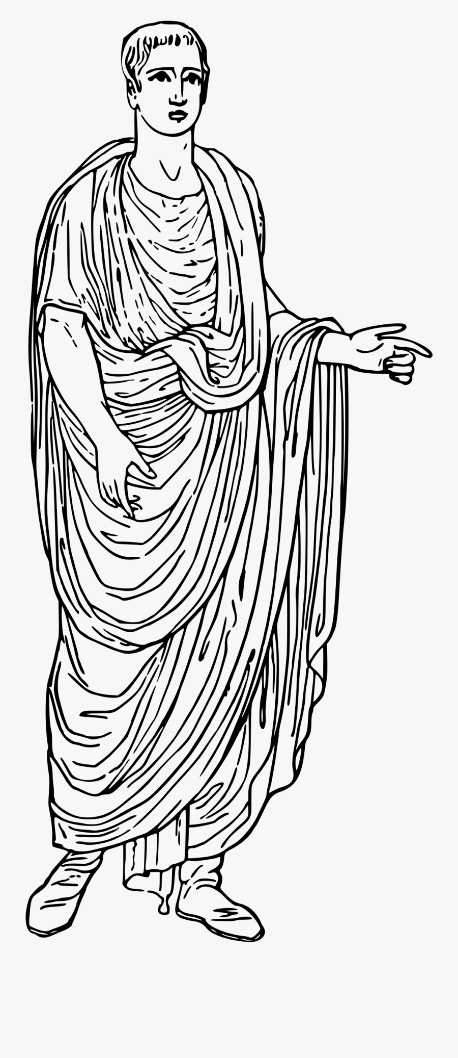 Roman Toga Clip Arts - Roman Toga Clip Art, Transparent Clipart