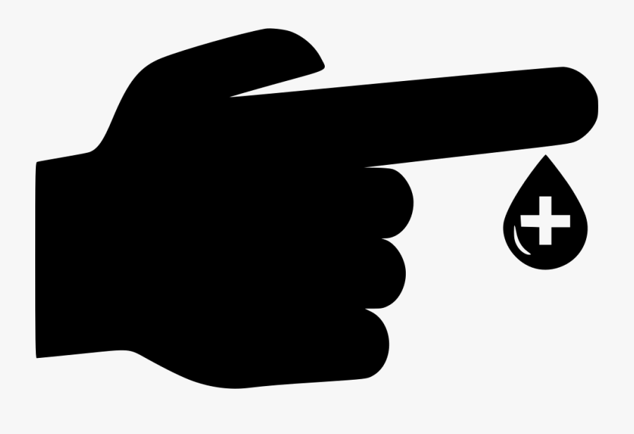 Blood Test Drop Exam Transfusion Comments - Finger Blood Drop Clipart, Transparent Clipart