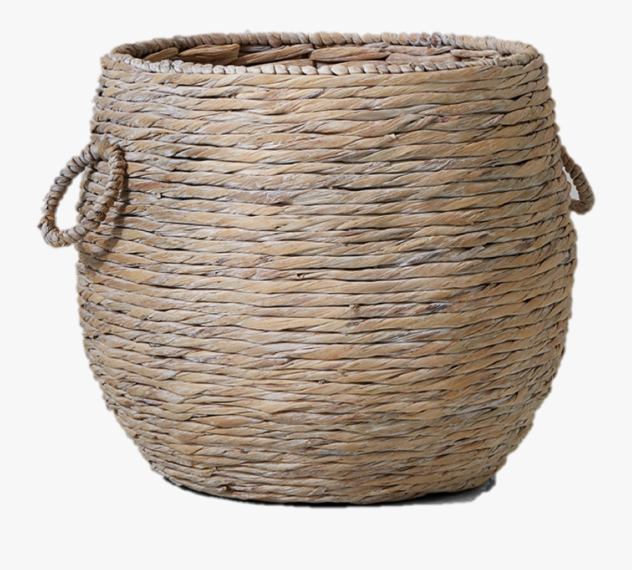 Water Hyacinth Fishbowl Basket - Laundry Basket, Transparent Clipart