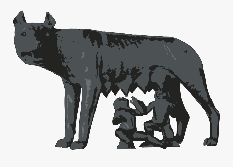 Capitoline Wolf Of Roman Kingdom - Romulus And Remus Png, Transparent Clipart