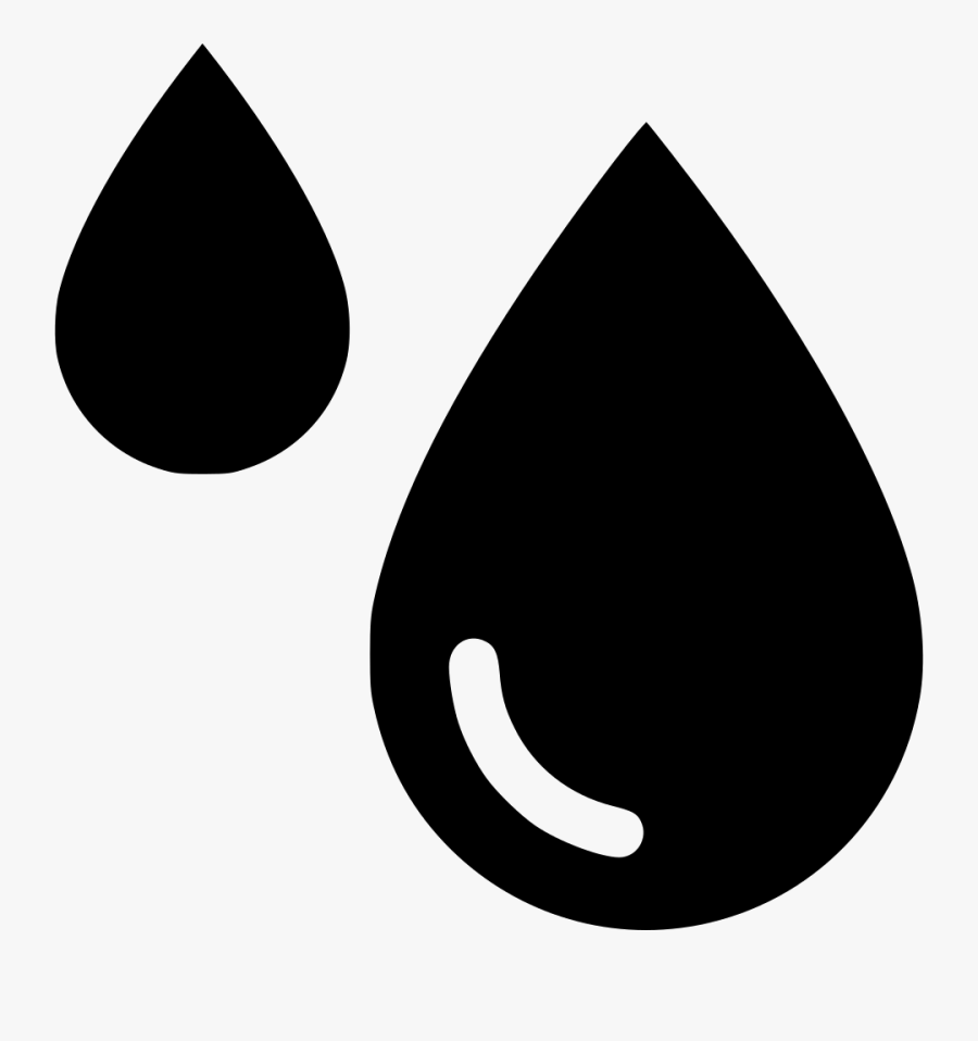 Drop - Blood Droplet Black And White Png, Transparent Clipart