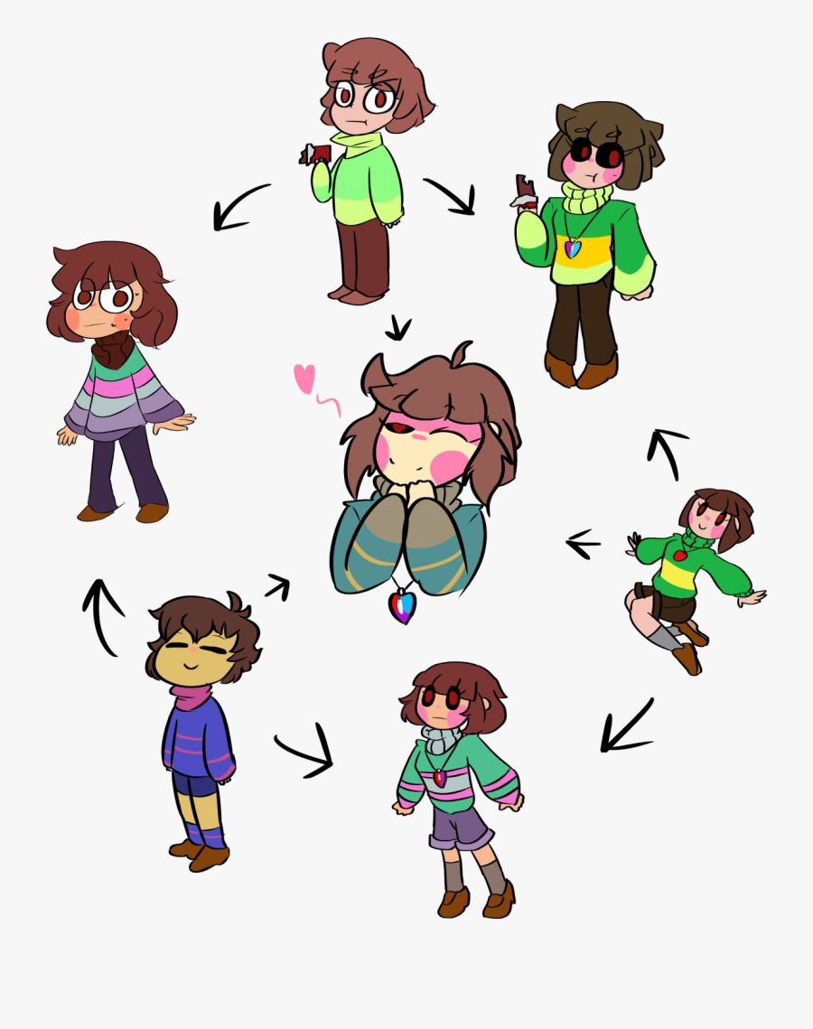Cha Hexafusion Triple Fusion - Undertale Frisk And Chara Fusion, Transparent Clipart