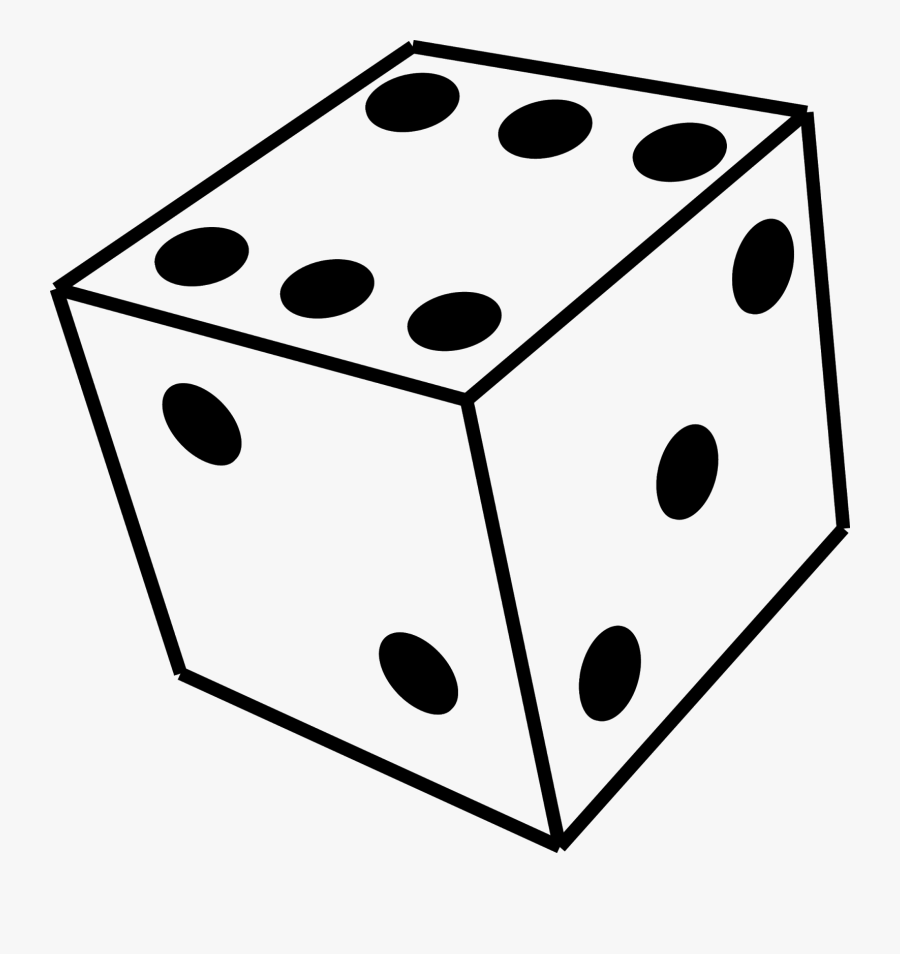 Shapes Clipart Cube - Drawing Of A Dice, Transparent Clipart