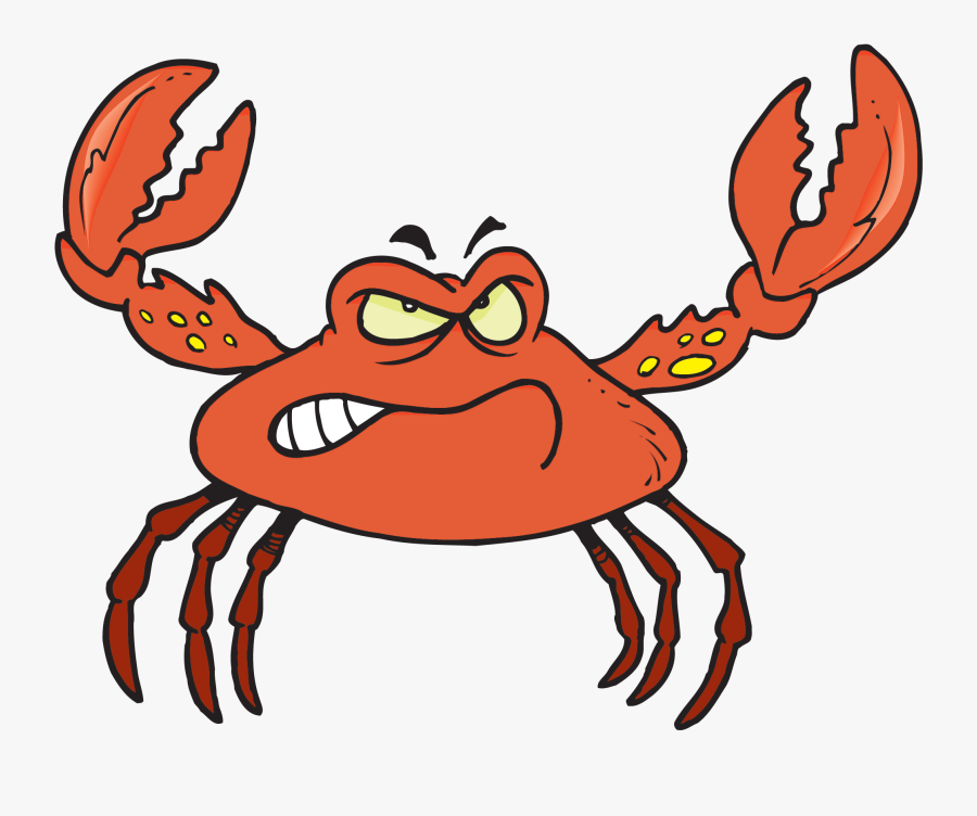Crab Cartoon - Cartoon Crab Transparent, Transparent Clipart