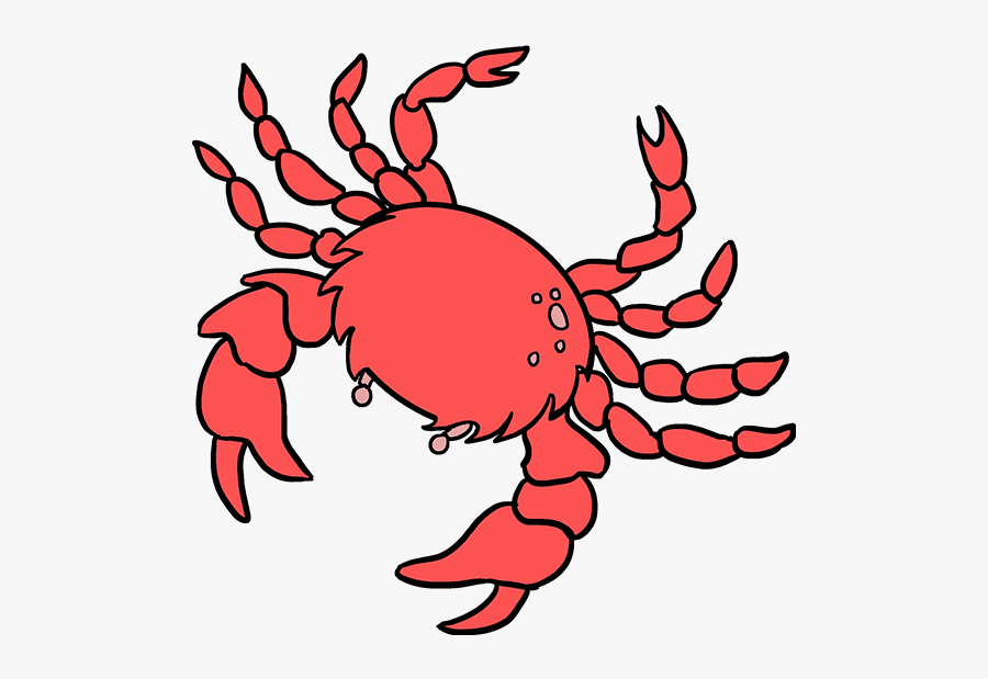 How To Draw A Crab - Drawing, Transparent Clipart