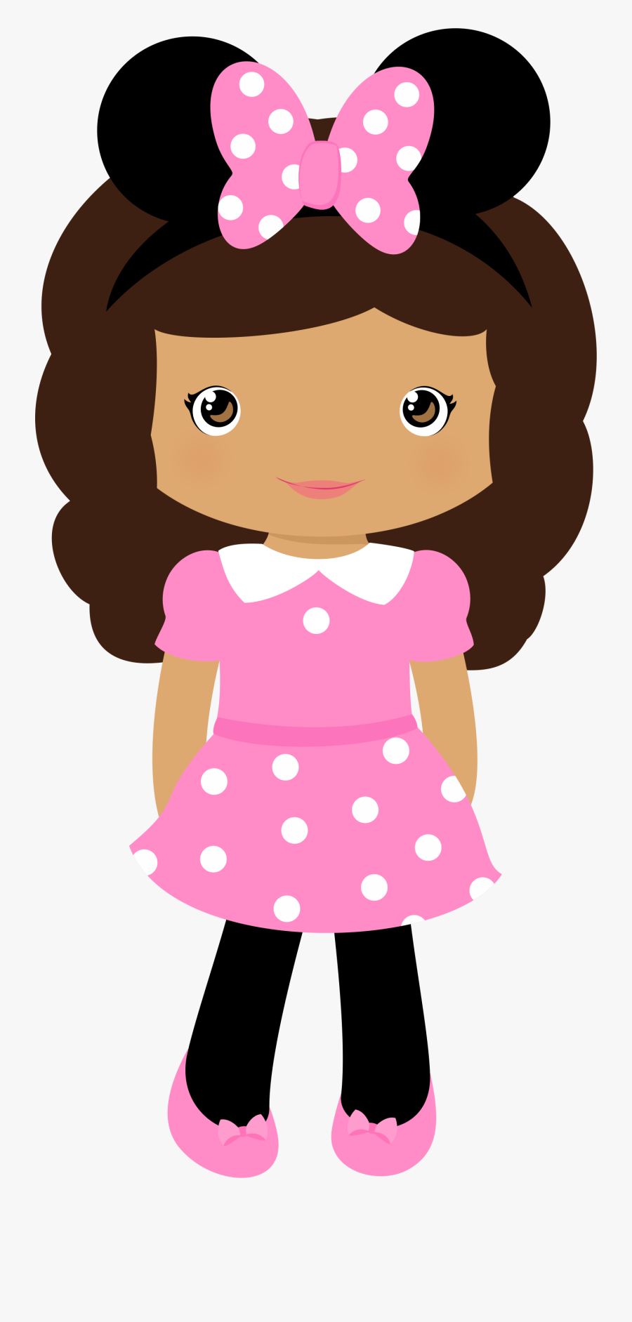 Clipart Backpack Digital - Cute Girl Clipart Black And White, Transparent Clipart