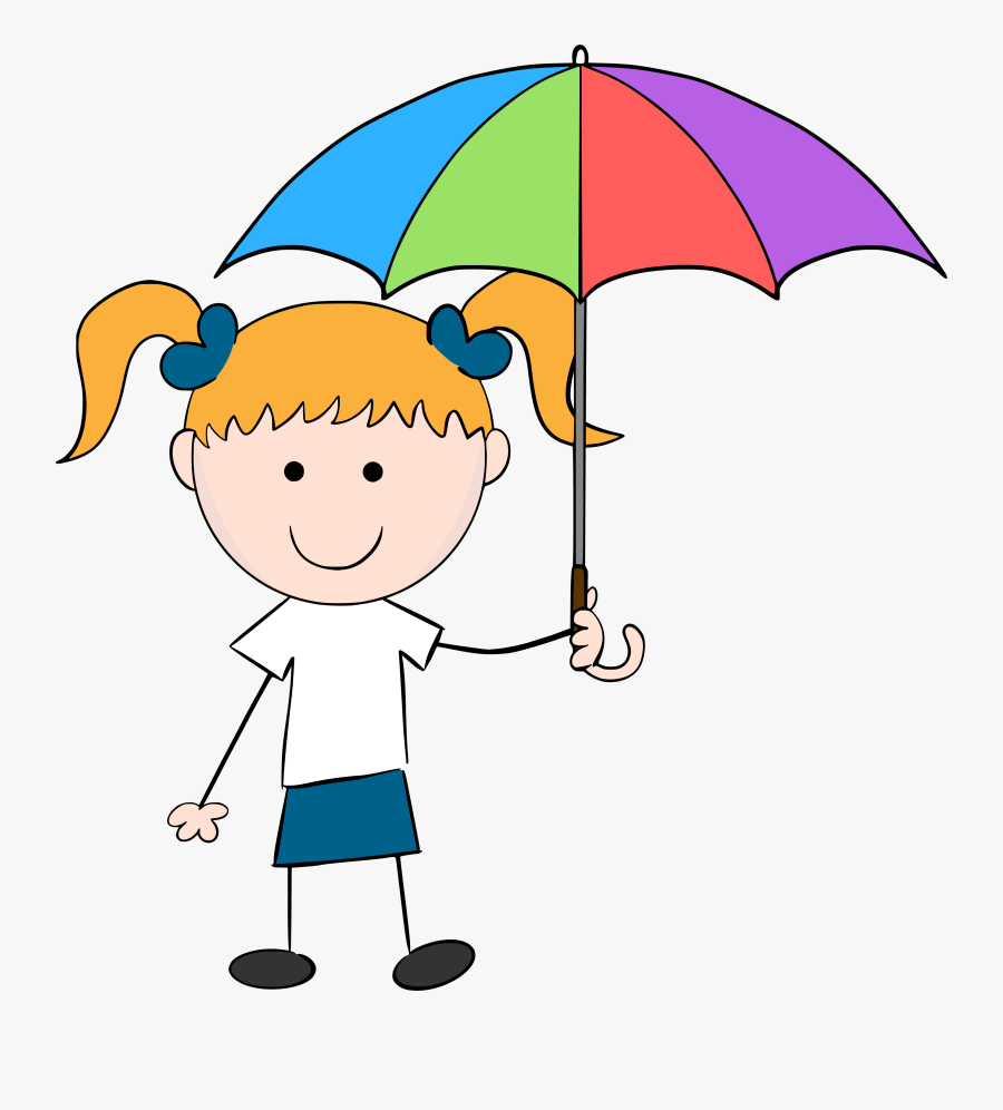 He Has An Umbrella, Transparent Clipart