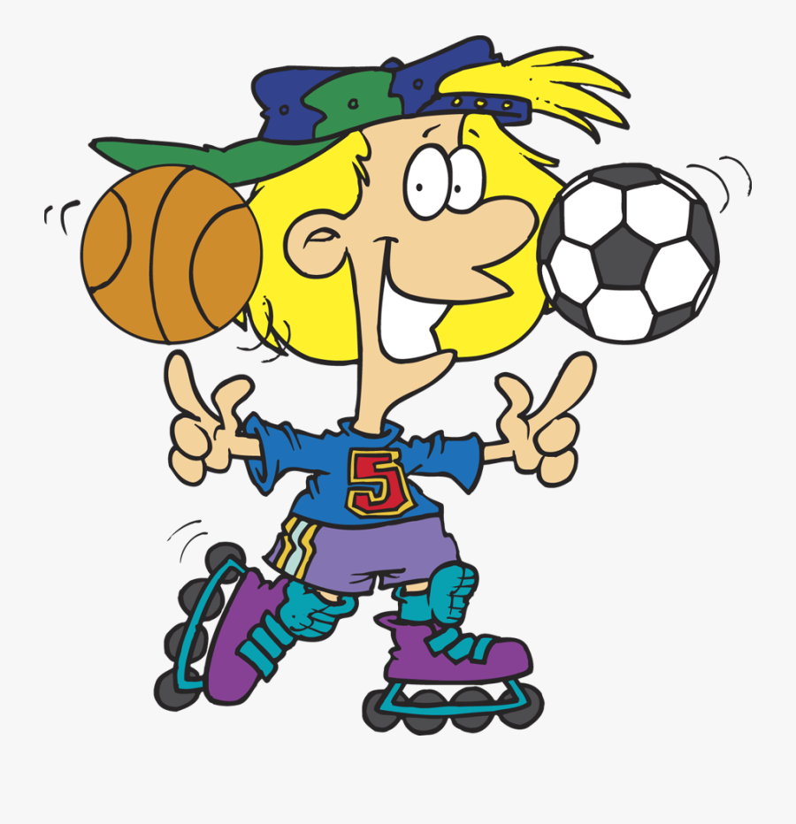 Cartoon Soccer And Basketball, Transparent Clipart