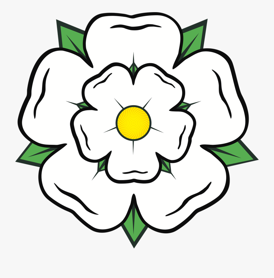Yorkshire White Rose, Transparent Clipart