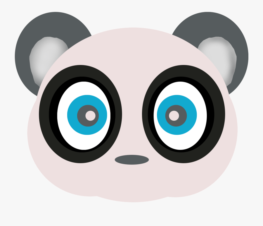 This Panda Cartoon Created Using Elliptical Marquee - Hamburg, Transparent Clipart