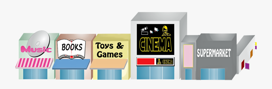 Mall, Shops, Cinema, Shopping, Fashion - Graphic Design, Transparent Clipart