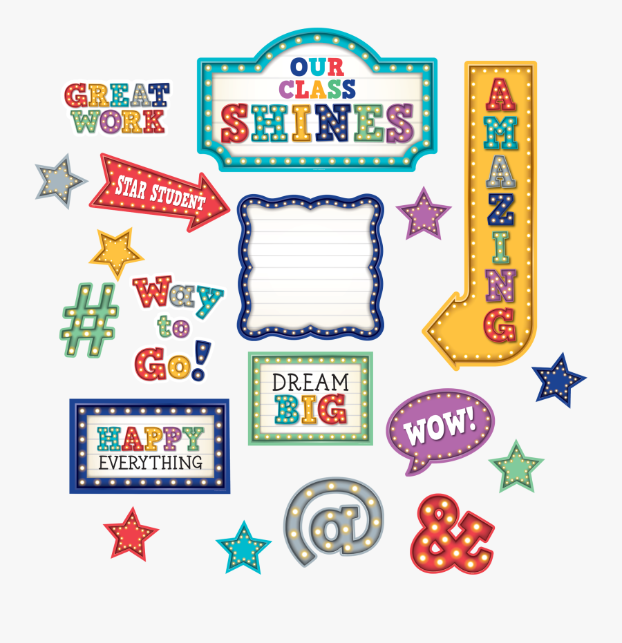 Marquee Clipart Name In Light - Marquee Bulletin Board, Transparent Clipart