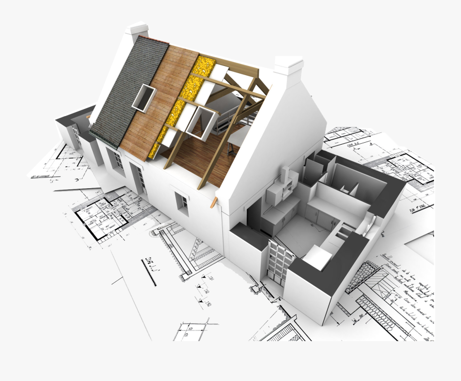 Building Floor House Computer Plan Graphics 3d Clipart - Construction Wall Paper, Transparent Clipart
