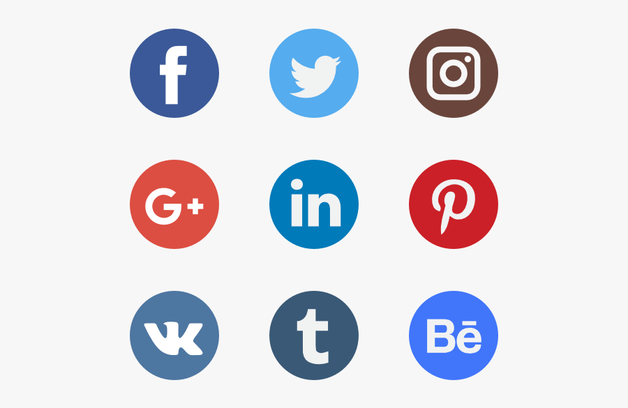 Social Media Icon Clipart - Social Networks Logo Png, Transparent Clipart