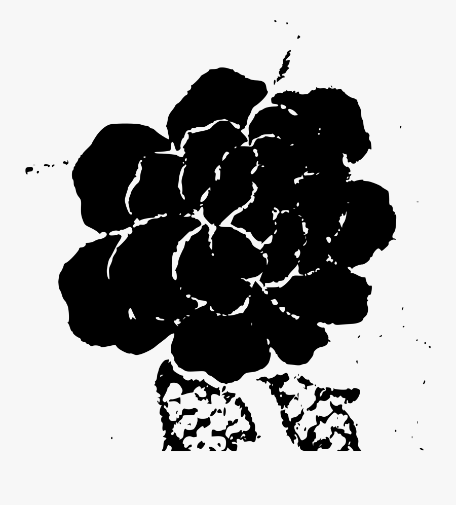 Asian Flower Wallpaper 1 - Asian Black And White Flower Logo, Transparent Clipart