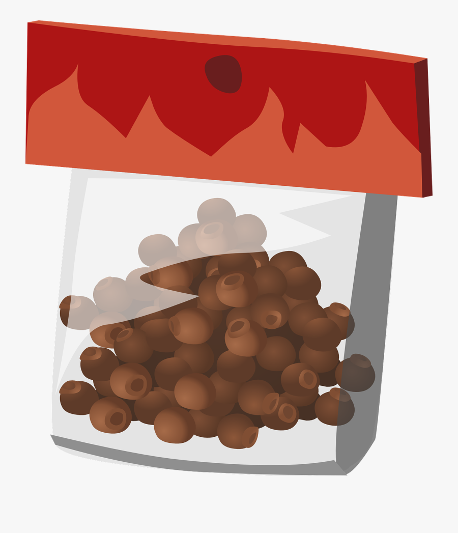 Bag Plastic Spices Red Brown Transparent Png Images - กราฟฟิก เวคเตอร์ ถุง พลาสติก, Transparent Clipart