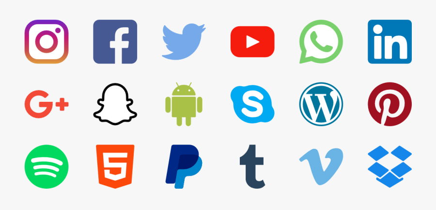 Transparent Social Service Clipart - Social Media Icons 2019, Transparent Clipart