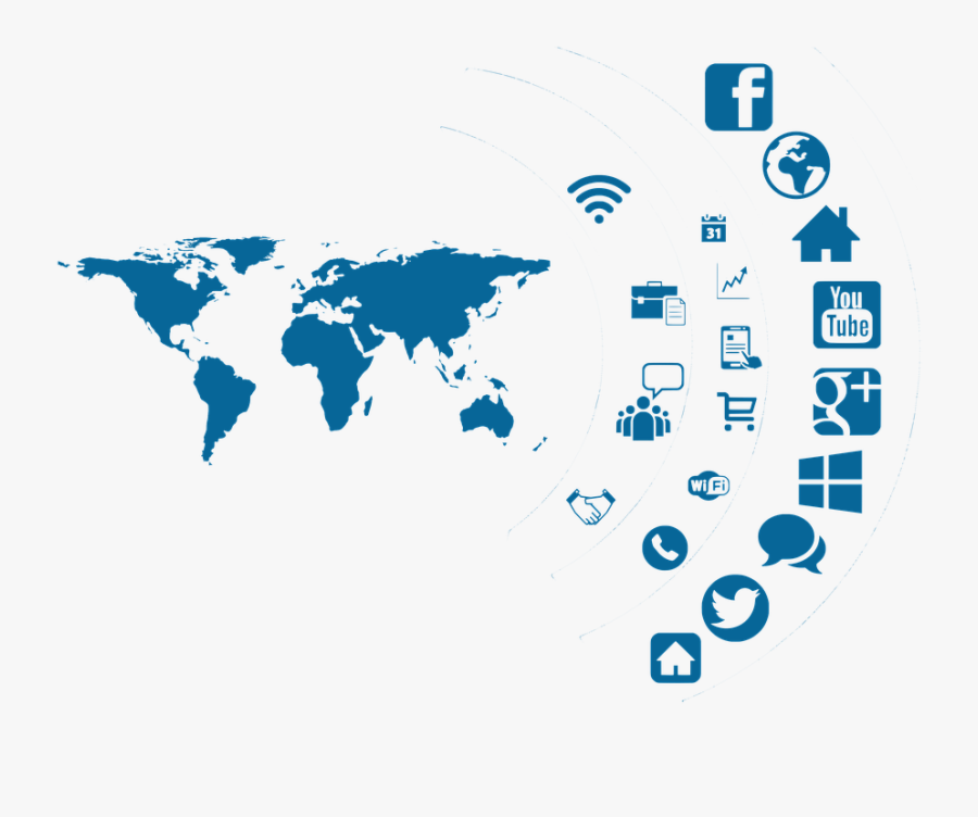 Networking Png Hd Transparent - Social Media Background Png, Transparent Clipart