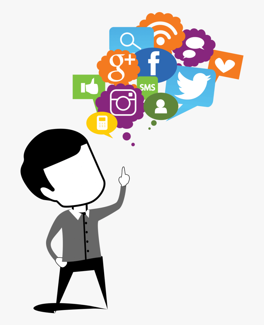 Social Media Clipart Marketing - Social Media Marketer Png, Transparent Clipart