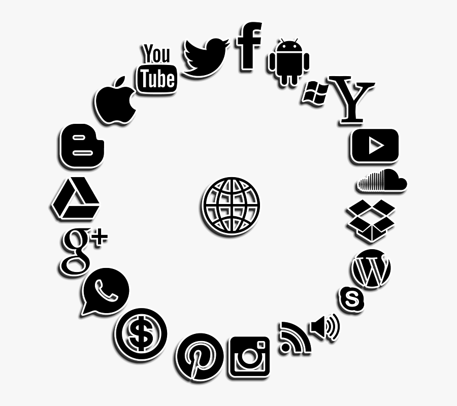 Internet Image Black And White, Transparent Clipart
