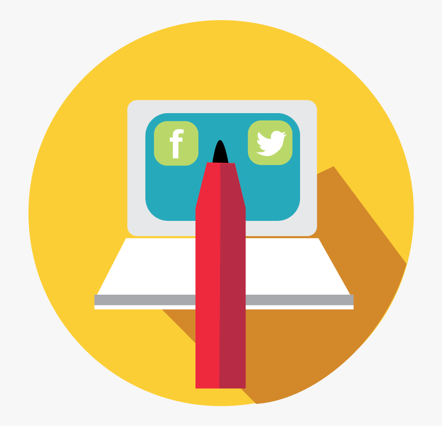 Clipart Blogs Marketing - Social Media Writing Icon, Transparent Clipart