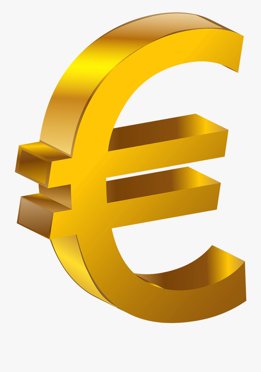 Transparent Gold Euro Png Clipart - Euro Png, Transparent Clipart