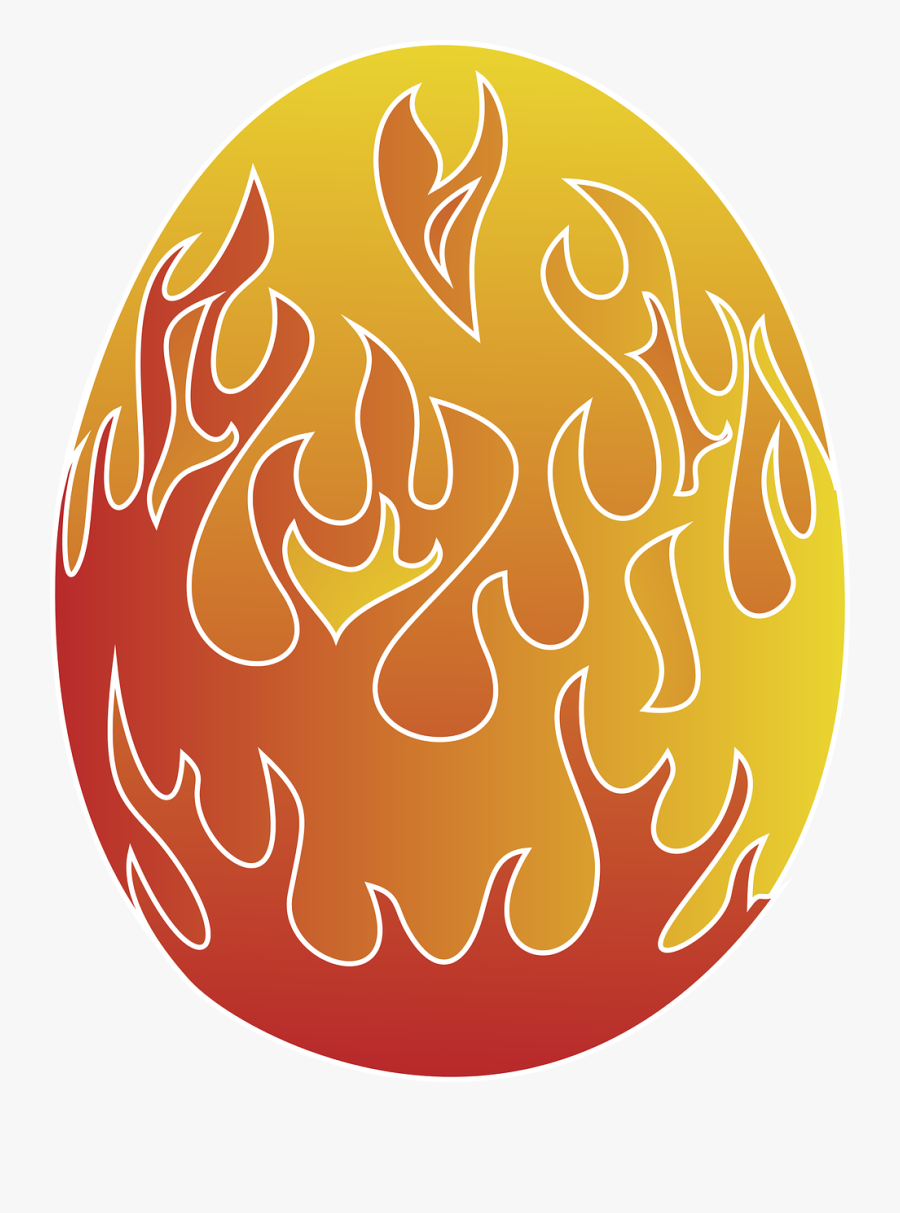 Easter Egg Flame Egg Free Picture - Circle, Transparent Clipart