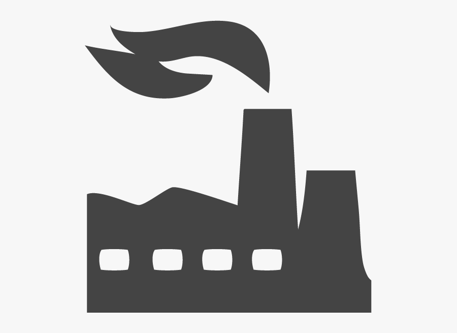 Manufacturing Factory Png Black And White, Transparent Clipart