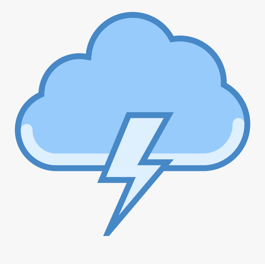 The Icon Is A Stylized Depiction Of A Storm Cloud - Transparent Storm Cloud Clip Art, Transparent Clipart