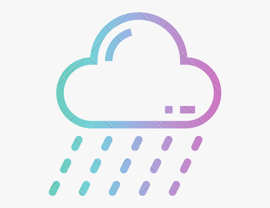 Rain Weather Storm Cloud Icon By Canva, Transparent Clipart