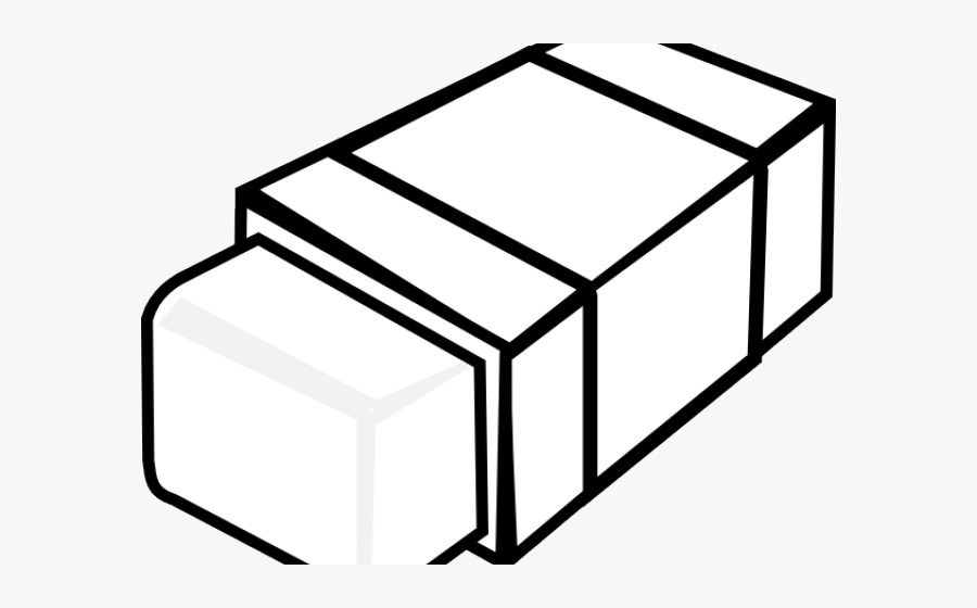 Pencil Sharpener Clipart Horizontal - Eraser Clipart Black And White, Transparent Clipart