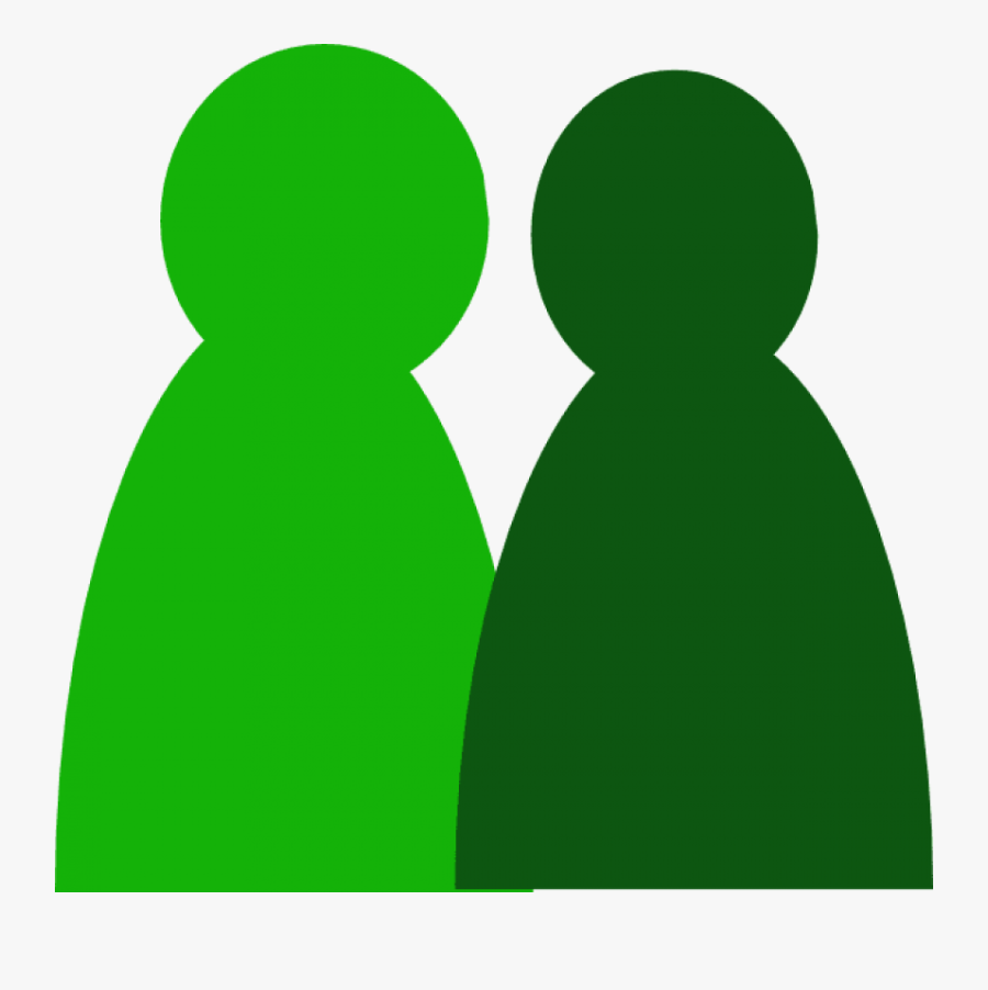Two Green People Clip Art At Clker - Two People Clipart, Transparent Clipart