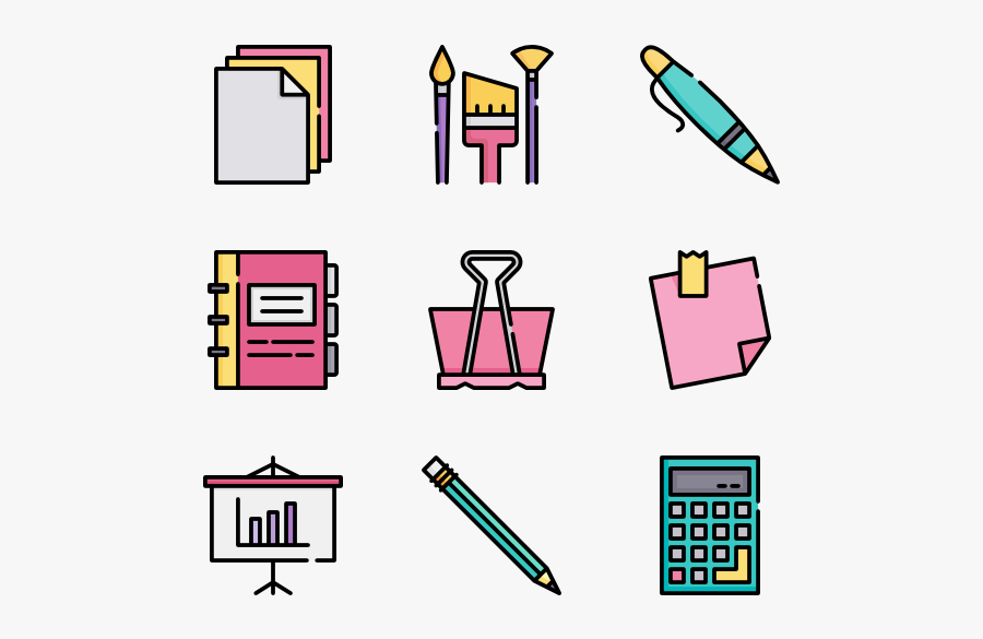 Stationery, Transparent Clipart