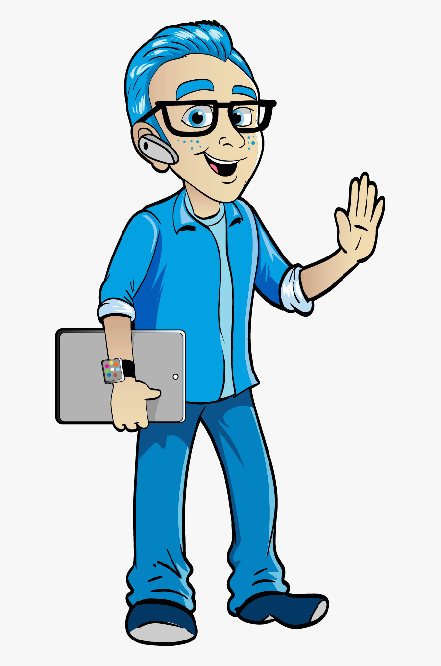 Desenho De Homem Mecanico, Transparent Clipart