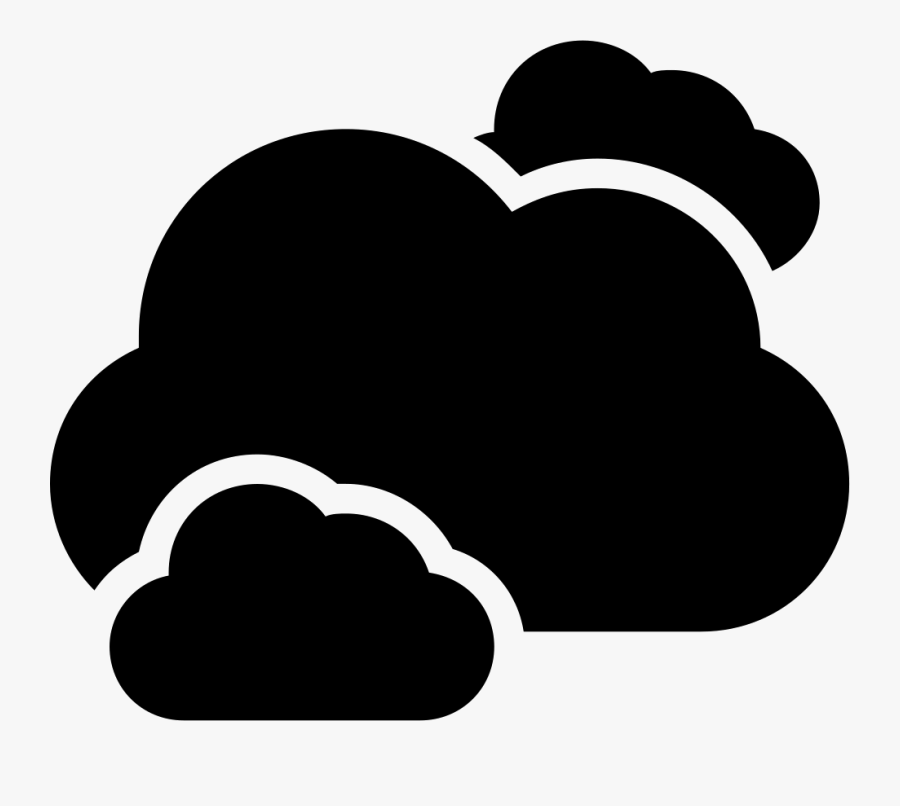 Cloudy Clipart Thunderstorm Cloud - Clouds Symbol Png, Transparent Clipart