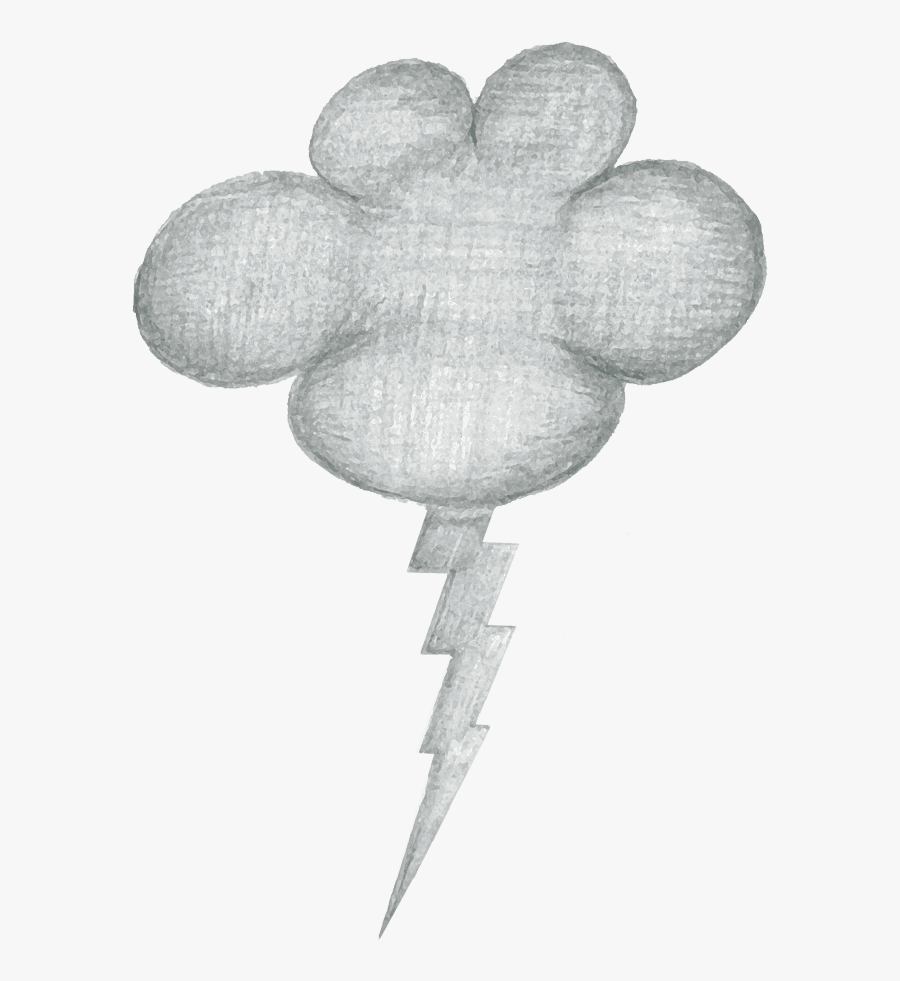 Storm Cloud - Sketch, Transparent Clipart