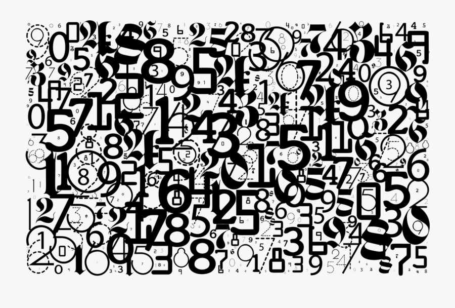 Visual Arts,art,symmetry - Numbers Wallpaper Png, Transparent Clipart
