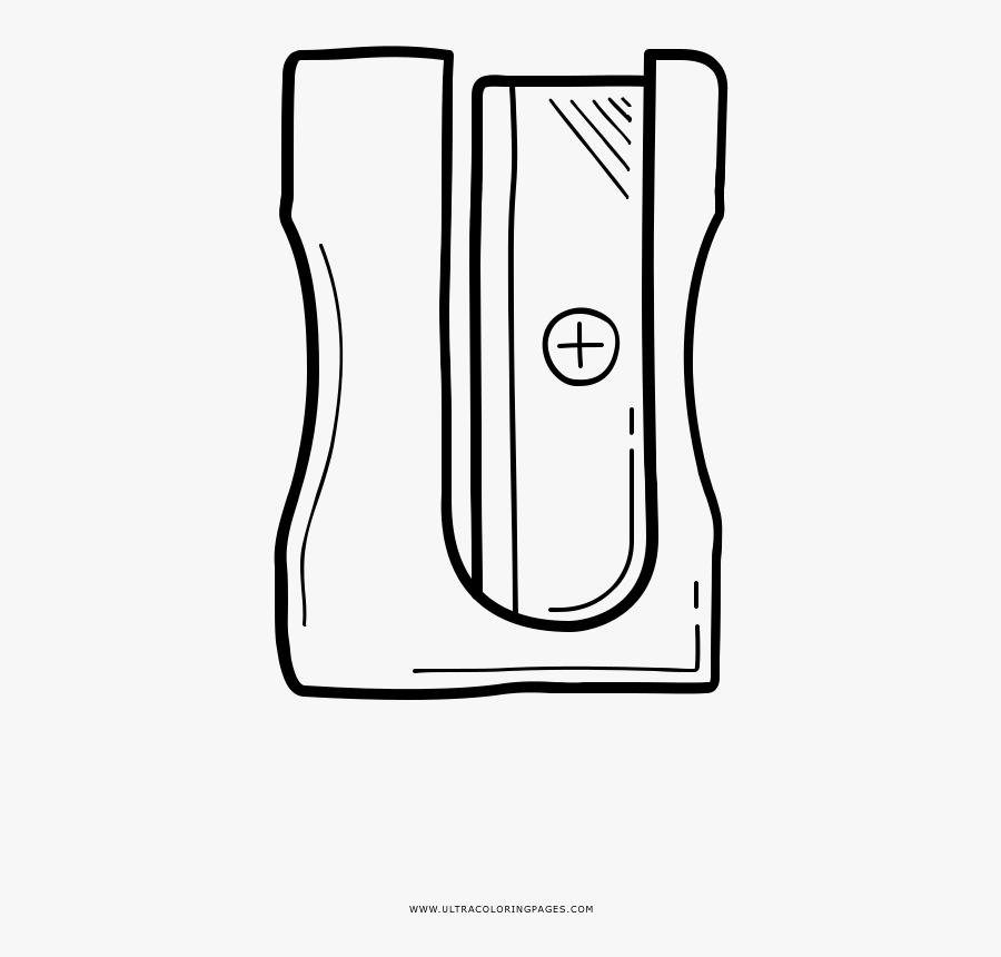 Pencil Sharpener Coloring Page Brilliant Pages Colouring - Un Sacapunta Para Dibujar, Transparent Clipart
